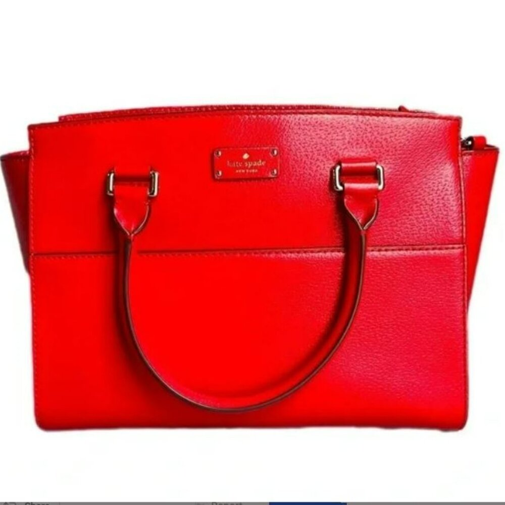 Kate Spade New York Red Grove Street Leather Lana Satchel
